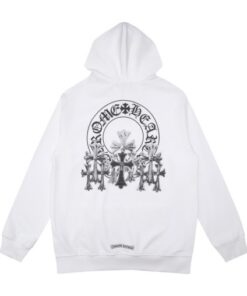 Chrome Hearts Hoodie Multiple Cross White