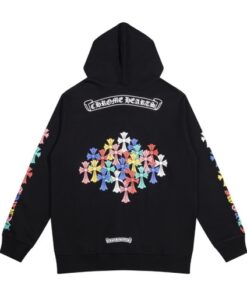 Chrome Hearts Multi Color Cross Cemetery Hoodie Black