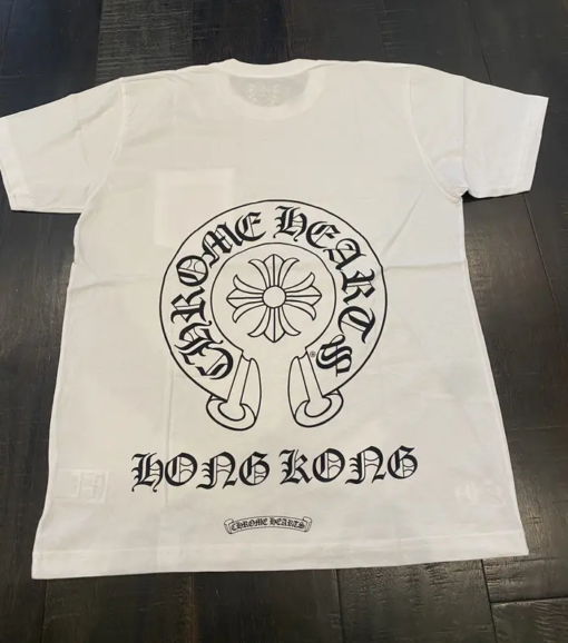 Chrome Hearts Hong Kong Horseshoe Pocket Tee – White