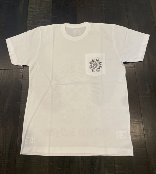 Chrome Hearts Hong Kong Horseshoe Pocket Tee – White