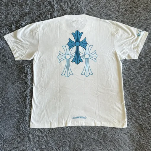 Chrome Hearts Triple Cross Logo White T-Shirt