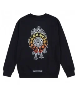 Chrome Hearts Colorful Logo Black Sweatshirt