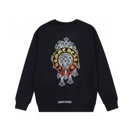 Chrome Hearts Colorful Logo Black Sweatshirt