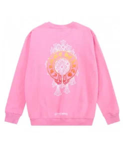 Chrome Hearts Colorful Logo Pink Sweatshirt