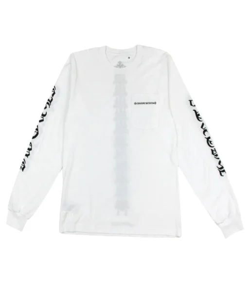 Chrome Hearts Tire Tracks White Sweatshirt