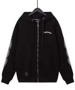 Chrome Hearts Blouson Zip Up Black Hoodie