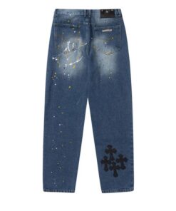 Chrome Hearts Blue Span Denim Jeans