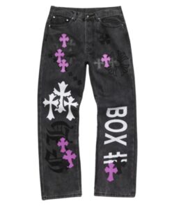 Chrome Hearts Box Purple Jeans