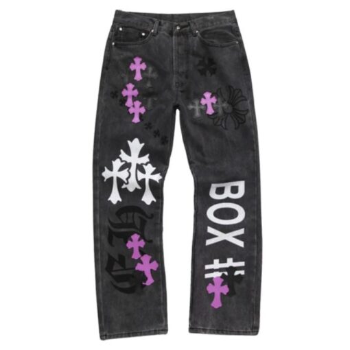 Chrome Hearts Box Purple Jeans