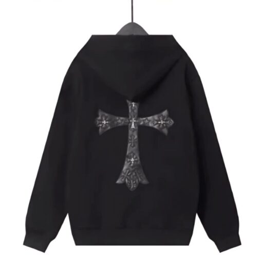 Chrome Hearts Cross Black Zip Up Hoodie