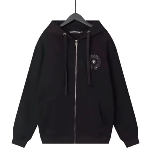 Chrome Hearts Cross Black Zip Up Hoodie