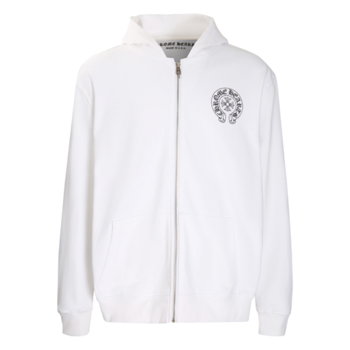 Chrome Hearts Doll Graffiti Zip-up White Hoodie