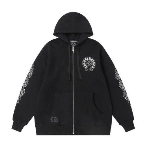 Chrome Hearts Malibu Zip Hoodie Black