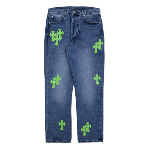 Firmranch Applique Cross Chrome Hearts Jeans